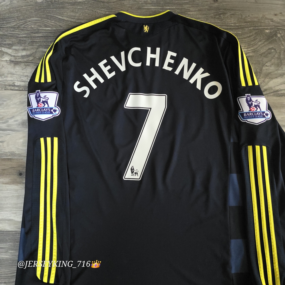 Adidas Chelsea FC Andriy Shevchenko #7 2009/2010 Long Sleeve Away Jersey EPL XXL - Picture 10 of 13